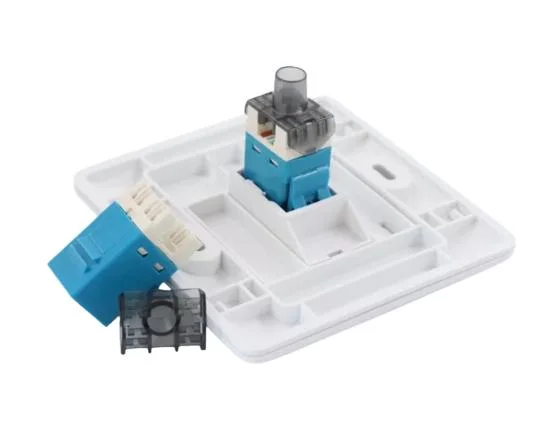 FTTH Shielded UTP 8p8c CAT6 180 Degree Network Modular Keystone RJ45 Jack