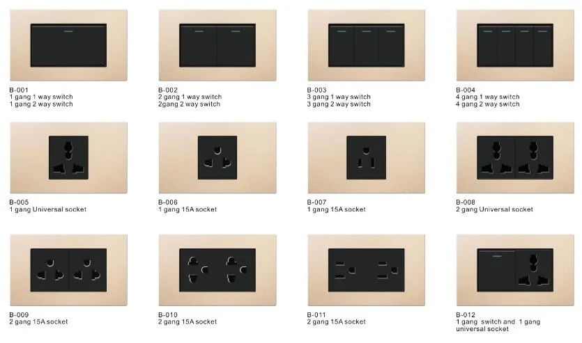 B20 American Standard Alluminum Plate RJ45 Computer Internet LAN Socket