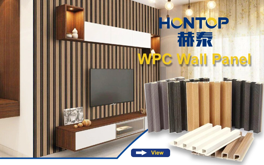 Fireproof Decoration Fluted Composite WPC Hollow Wall Panel