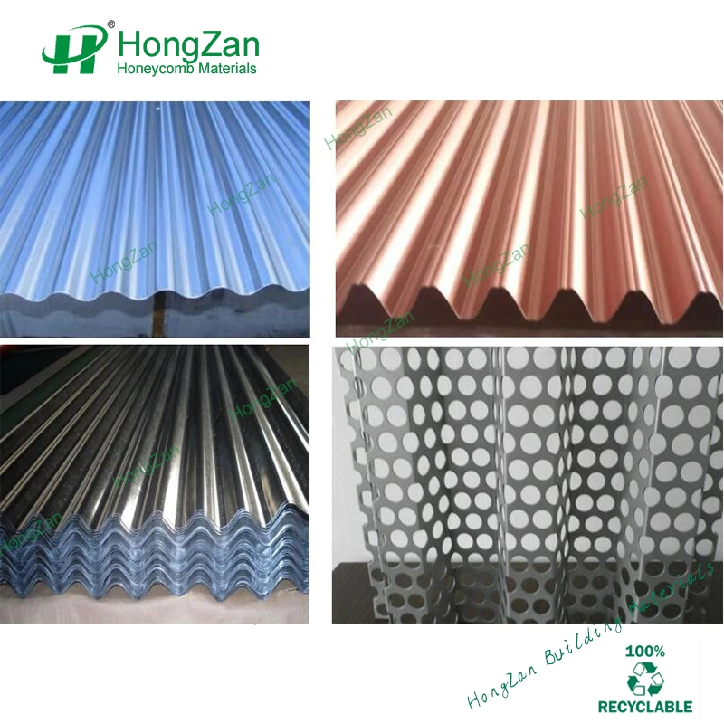 Perforated Trapezoidal Aluminum Panel Corrugated Panel