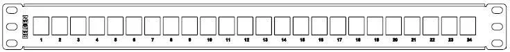 24-Port Keyconnect Patch Panel Cat5 CAT6 Distribution Frame