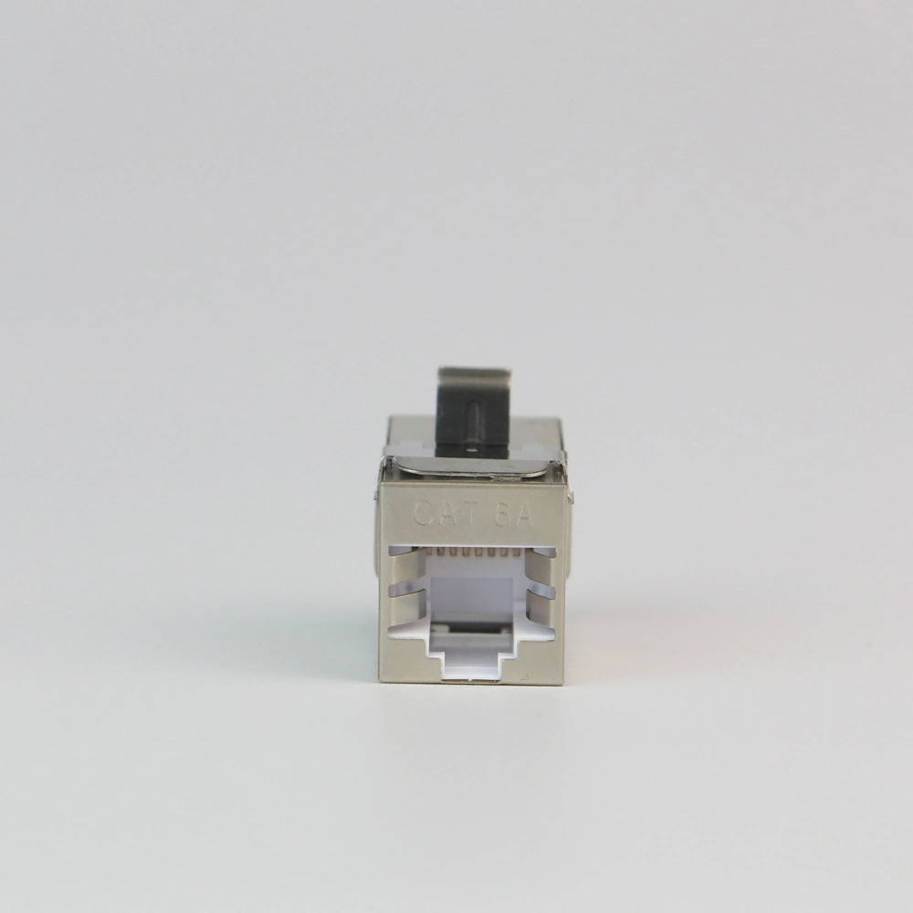 Factory Price Cat. 6A FTP Keystone Jack180 Degree in-Line Coupler