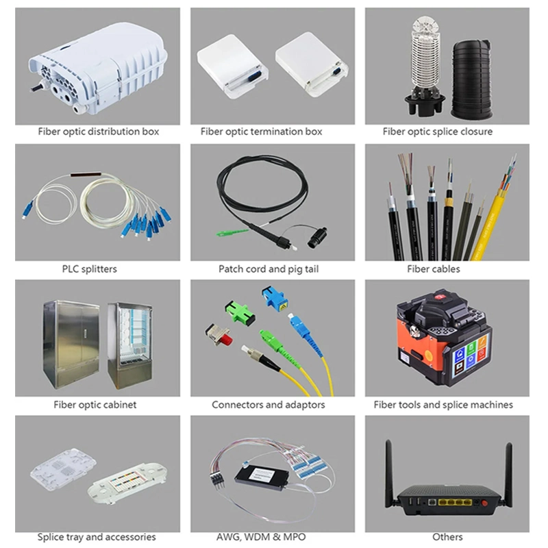 China Factory 1u 19&prime;&prime; 48/72/96 Core LC FC Sc Optical Fiber Patch Panel