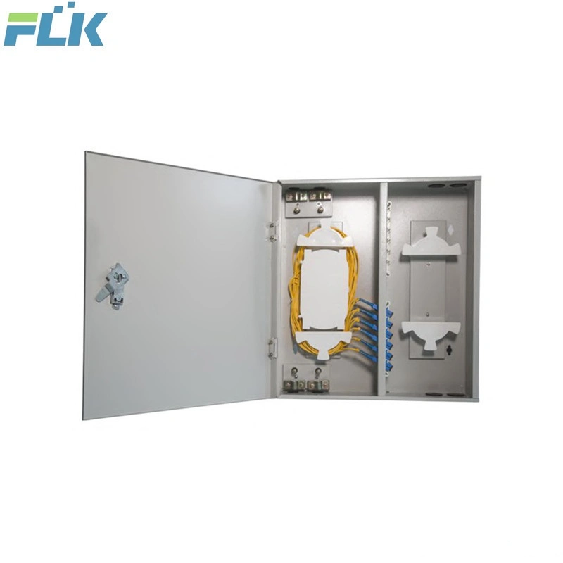 Fiber Optic Indoor Wall Mount ODF Box Single Door 24xsc FC, St or LC Duplex Patch Panel