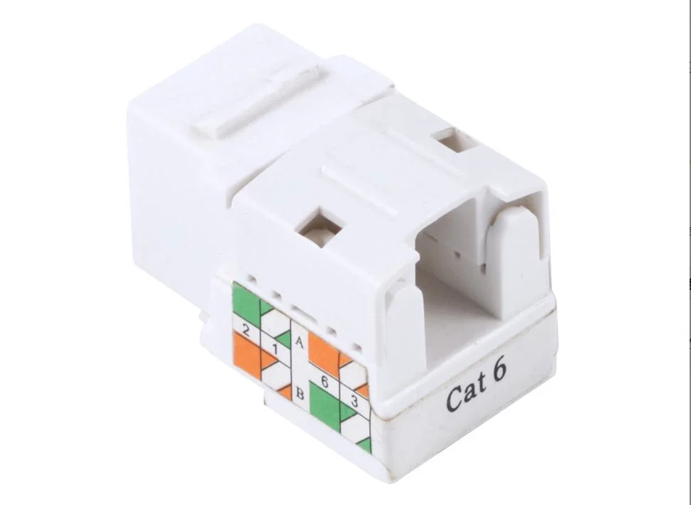 90 Degree Keystone Jack RJ45 CAT6 UTP Wall Outlet Module Toolless