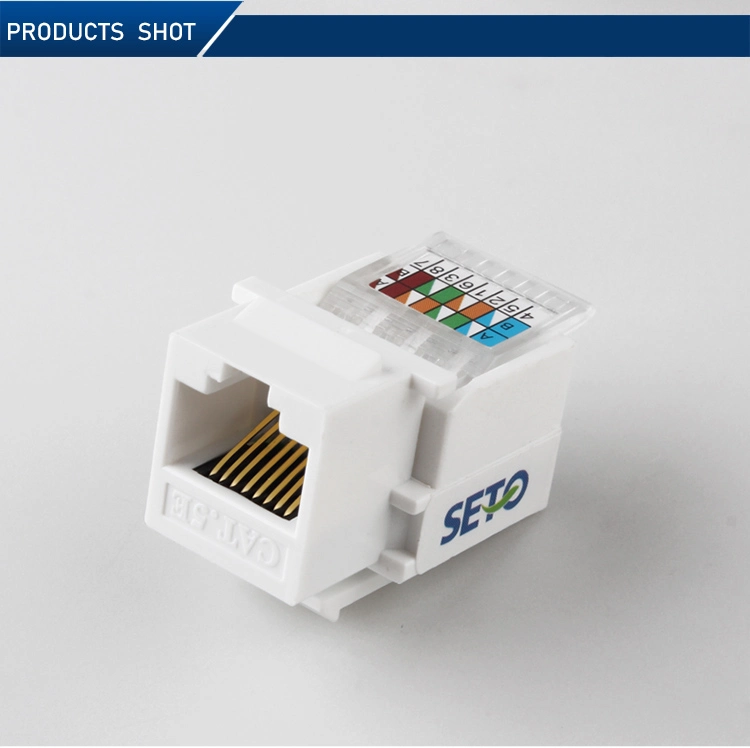 RJ45 Cat5e OEM UTP CAT6A CAT6 Cat5e Ethernet Keystone Jack