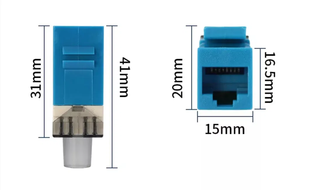 FTTH Shielded UTP 8p8c CAT6 180 Degree Network Modular Keystone RJ45 Jack