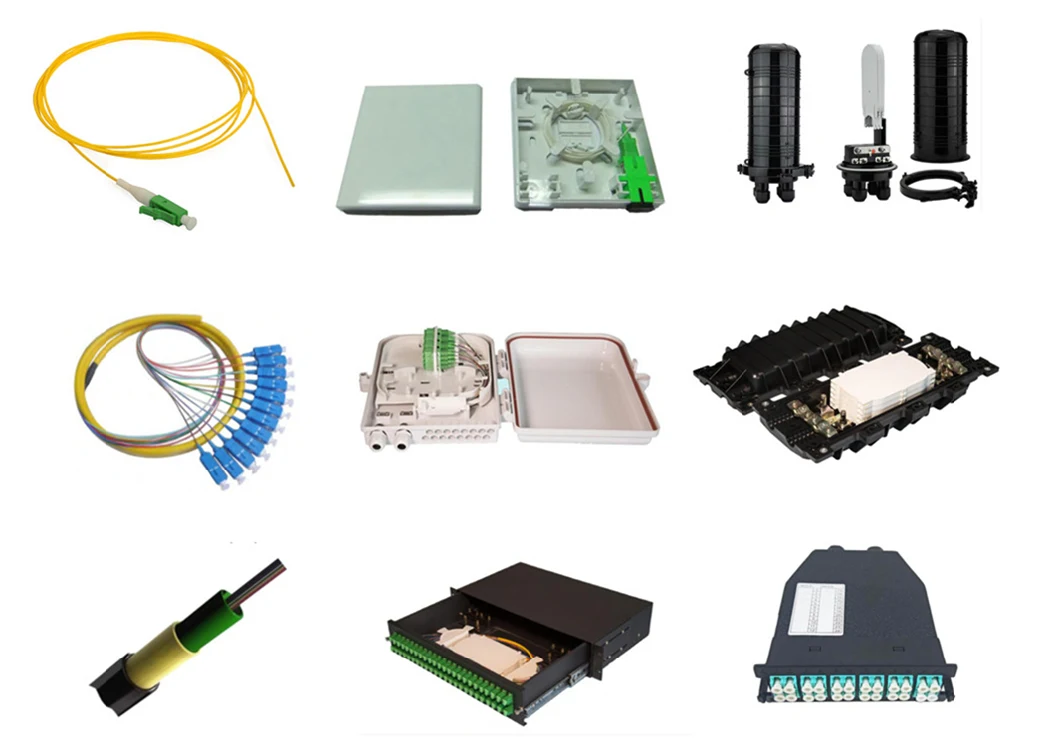 Fiber Optic Indoor Wall Mount ODF Box Single Door 24xsc FC, St or LC Duplex Patch Panel