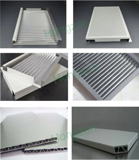 Perforated Trapezoidal Aluminum Panel Corrugated Panel