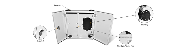 FTTH Sc/LC/St/FC MPO 8/12/24/48 Port/Cores Optical ODF Equipment Rack Wall Mount Terminal Splitter Distribution Box Fiber Optic Patch Panel