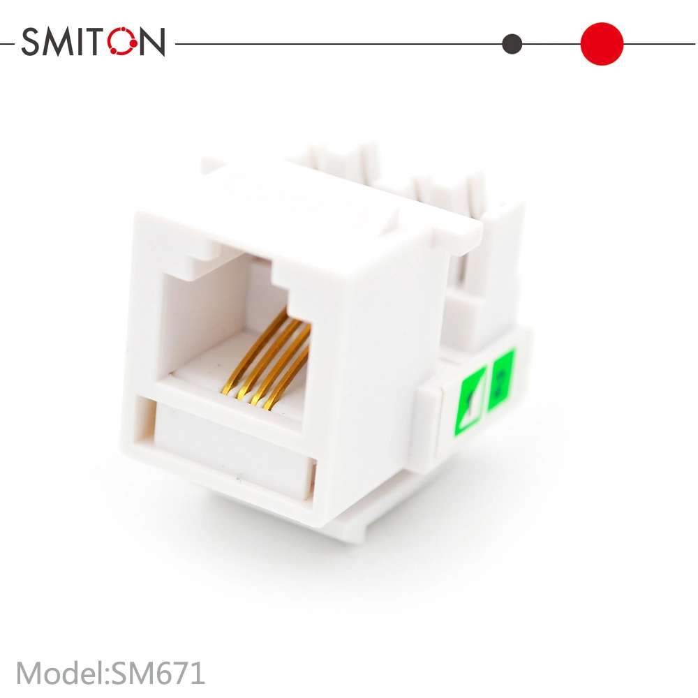 Module Rj11 Cat3 UTP Female Keystone Jack for Patch Panel