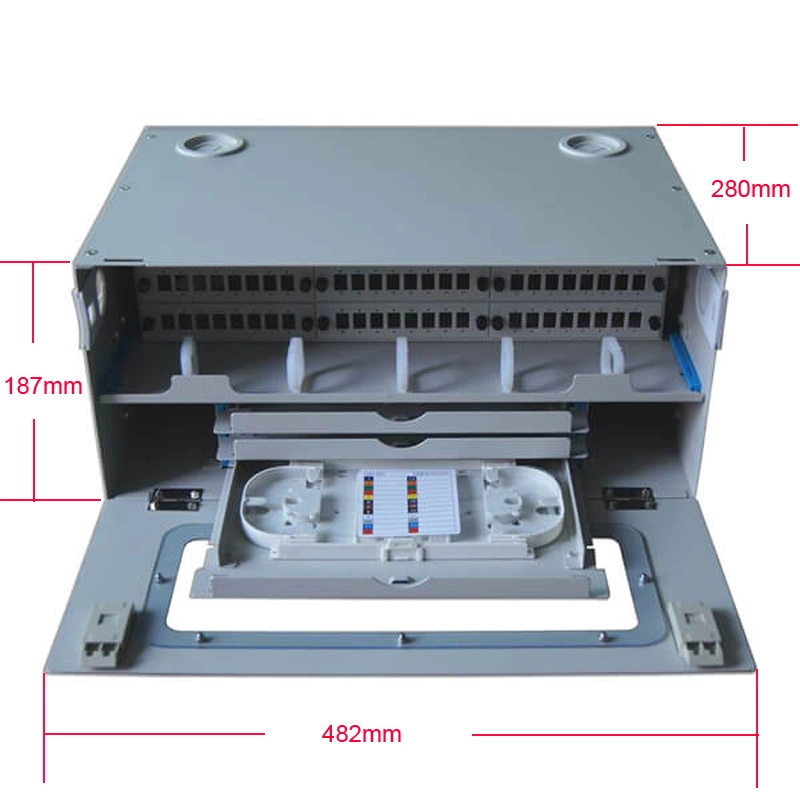 FTTH Termination Box 72 Ports Slide-out Rack Mount Fiber Patch Panel