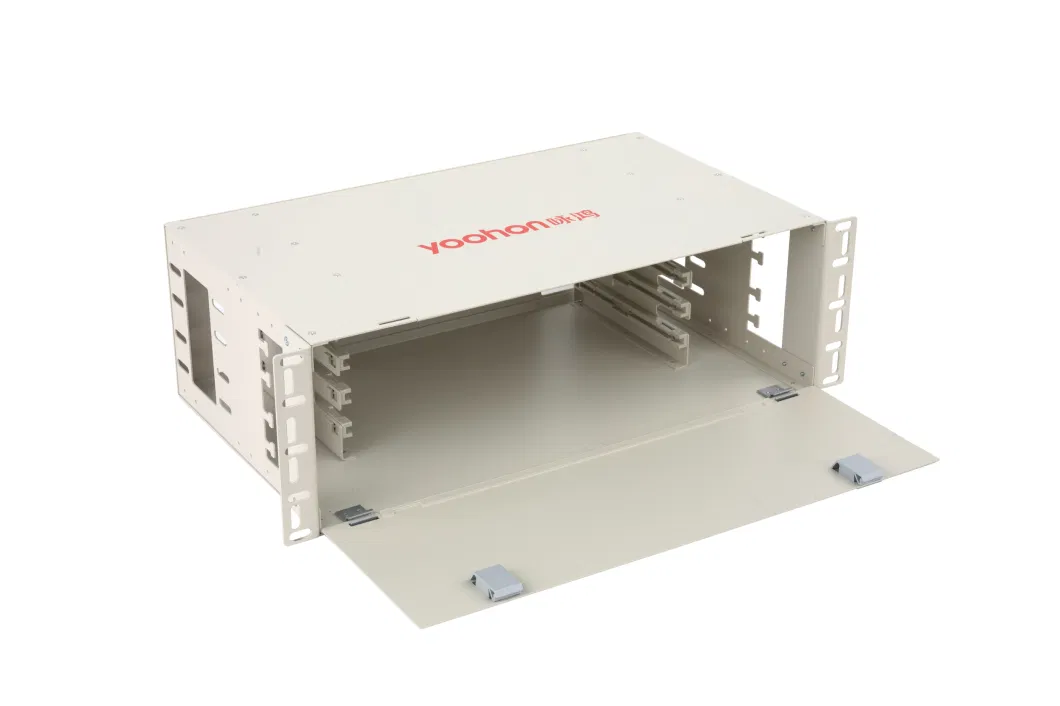 Tth Optical Mini Rotary ODF 1u 2u Terminal Box MPO 4 6 8 Puertos 12 96 144 Core 48 Port LC Sc Rack Mount 24 Fiber Patch Panel