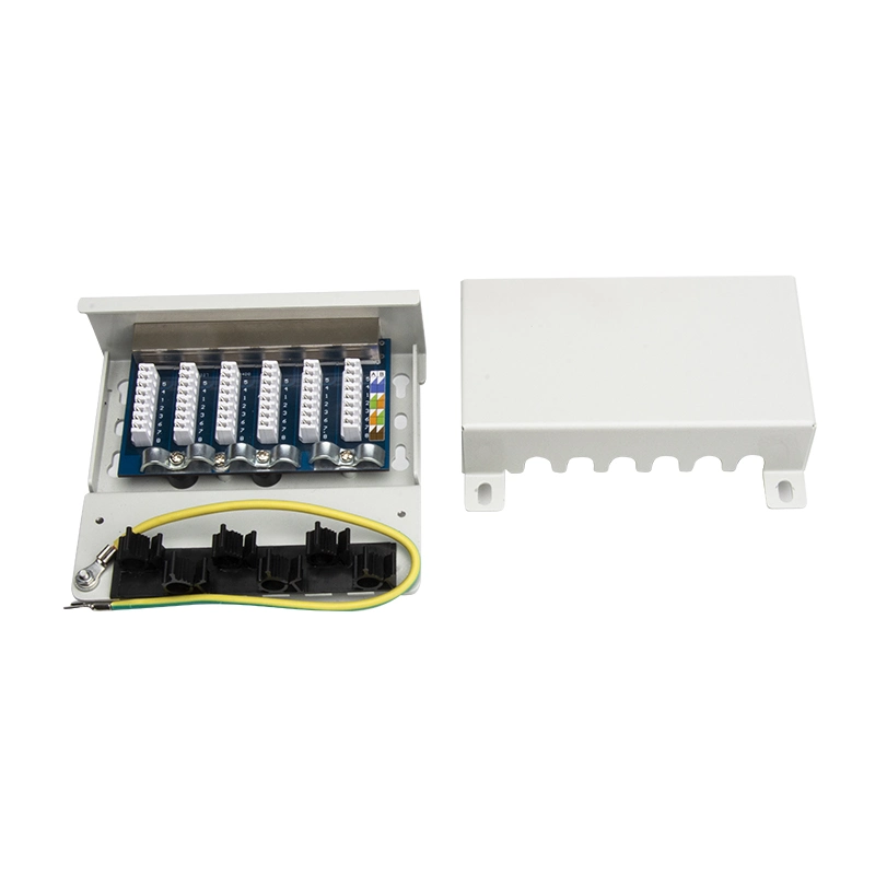 Factory Price CAT6A 6 Port for Keystone Jack Fiber Patch Panel