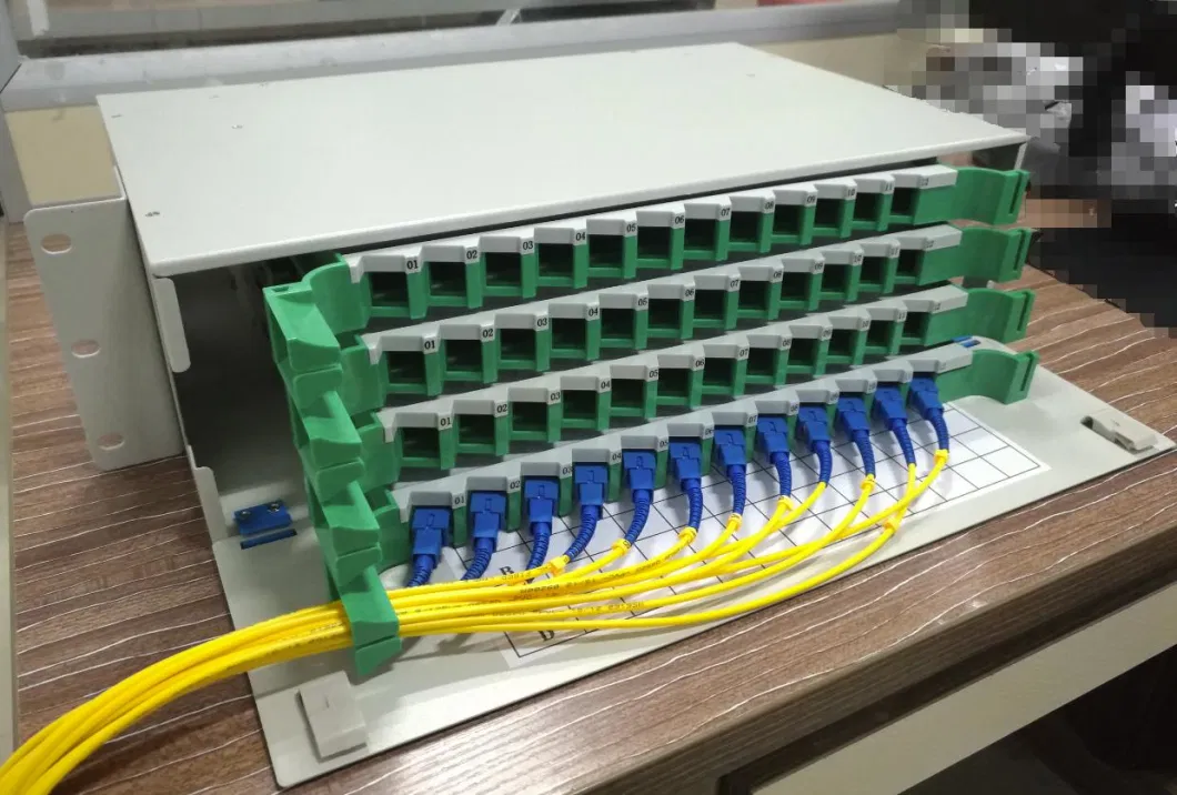 High Quality 19 Inch 12, 24, 48, 72, 96, 144 Core Fiber Optic Patch Panel