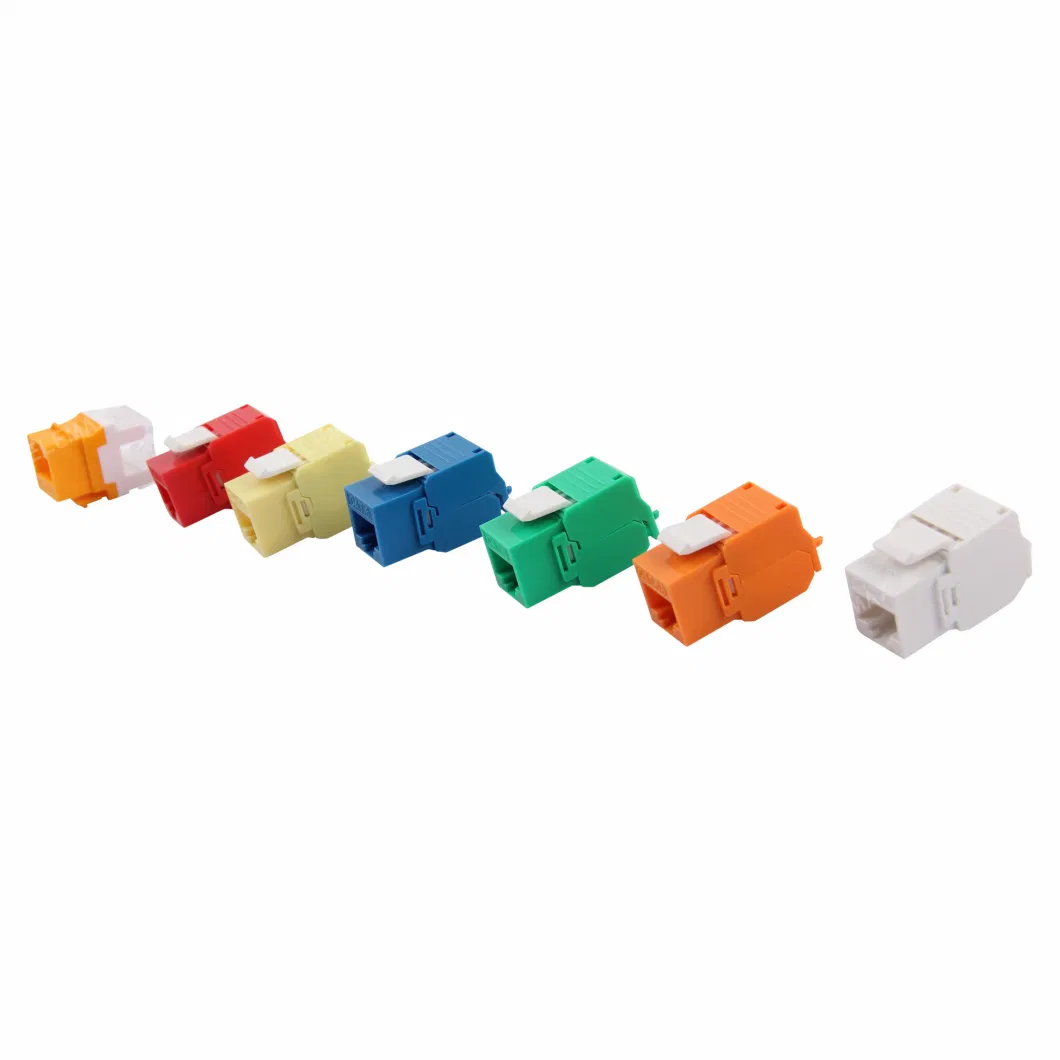 Hot Sale Keystone Jack RJ45 CAT6 CAT6A Unshielded UTP Toolless Modular Jack