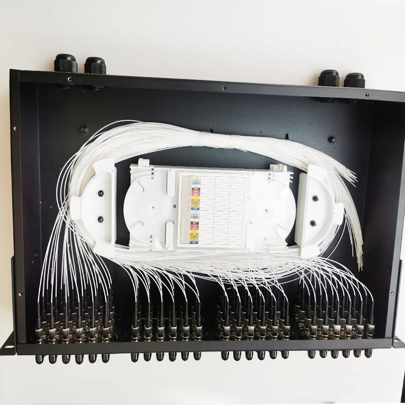 19&quot; Rack Mount Terminal Box Fiber Optic Splice Box Patch Panel with Pull out Drawer