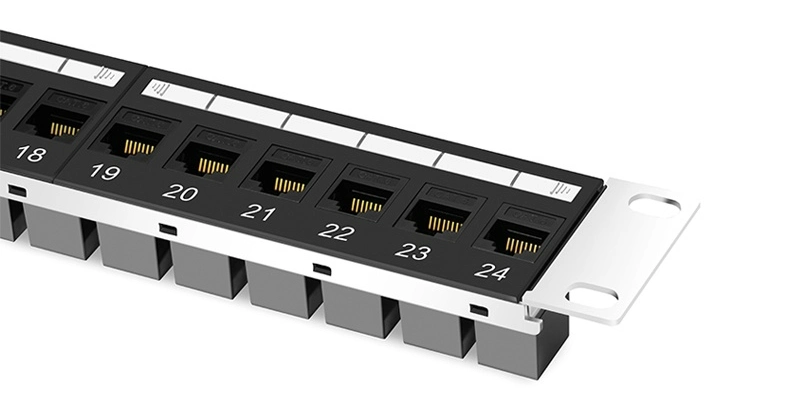 24-Port 1ru Cable Cat5e UTP 24 Ports Integrated Network Patch Panel