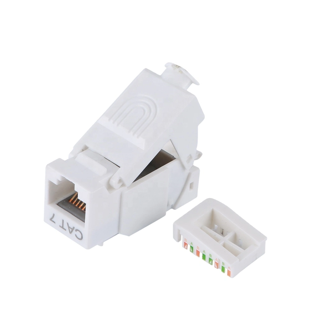 unShielded Tool-free Connection Design RJ45 Cat7 Modular Keystone Jack