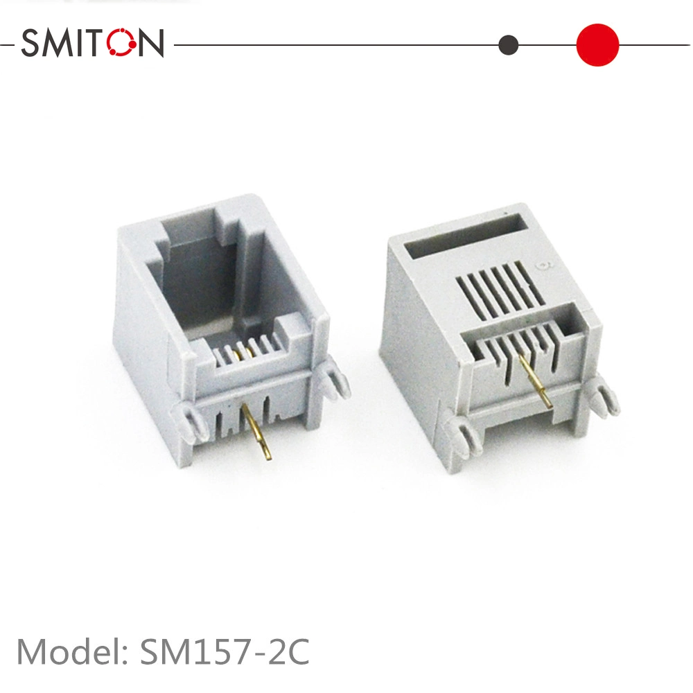 Right Angled Rj12 Rj11 6p6PC 6p4c 6p2c PCB Jack PCB Modular Jacks