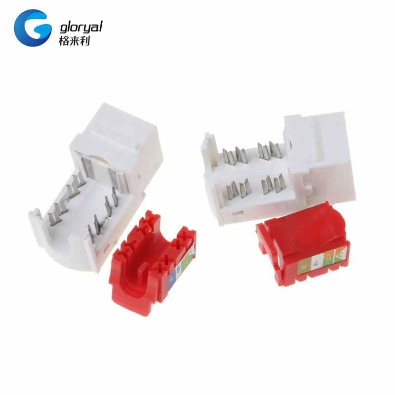 CAT6 Network Module Information Socket RJ45 Connector Adapter Keystone Jacks Modules Tool-Free Connection