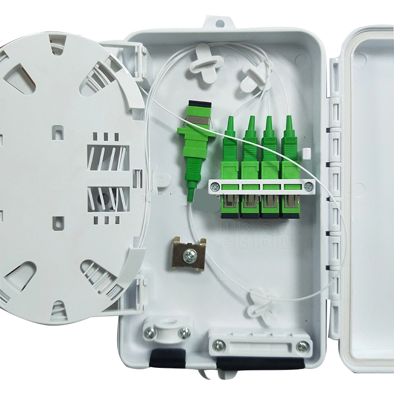 Wall Mount Outdoor 4 Cores Fiber Termination Box (FTB) FTTH Terminal Box