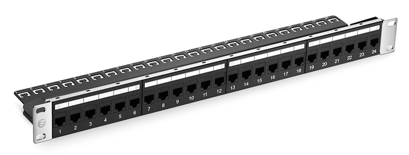 24-Port 1ru Cable Cat5e UTP 24 Ports Integrated Network Patch Panel