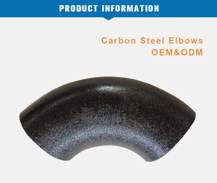 Carbon Steel Elbow A234 Seamless Steel Fitting Sch40 Bw Pipe Fitting