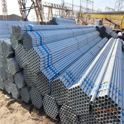 Tubería de estructura de tubería de acero al carbono galvanizado redonda