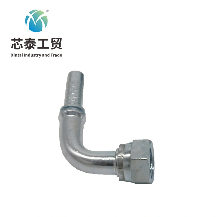 20191 Hydraulic Hose Fitting 90 Degree Right Angle Inner Wire Spherical Hose Joint Carbon Steel Pipe Elbow