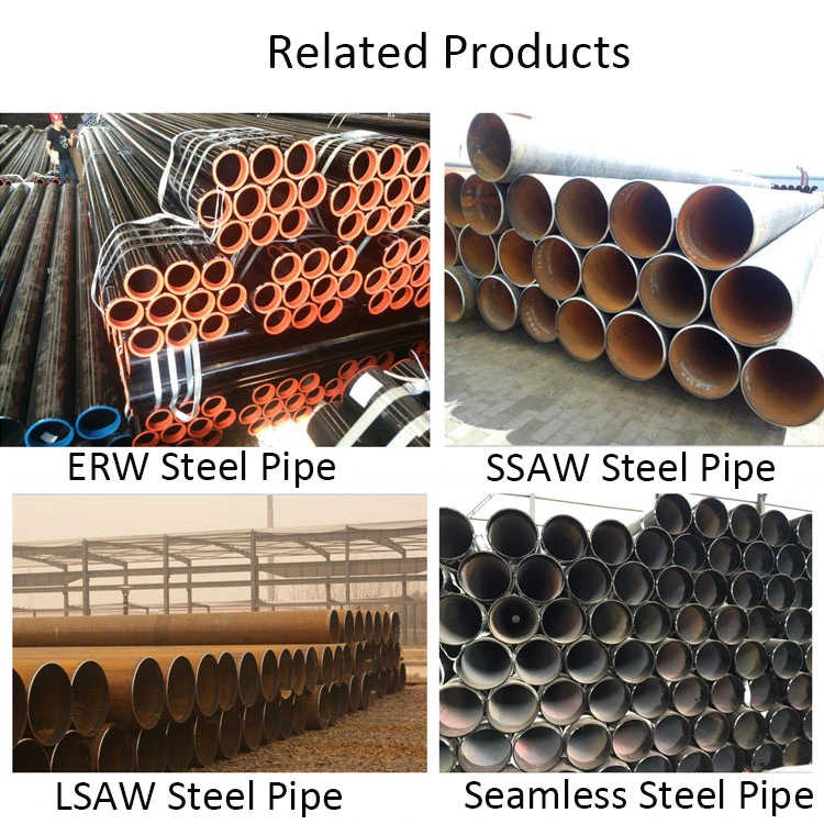 ASTM Manufacturer API 5L ERW/Spiral/LSAW/Welded/Seamless/Galvanized/Stainless/Black/Round/Square/Scaffolding Carbon Steel Pipe for Oil and Gas/Furniture