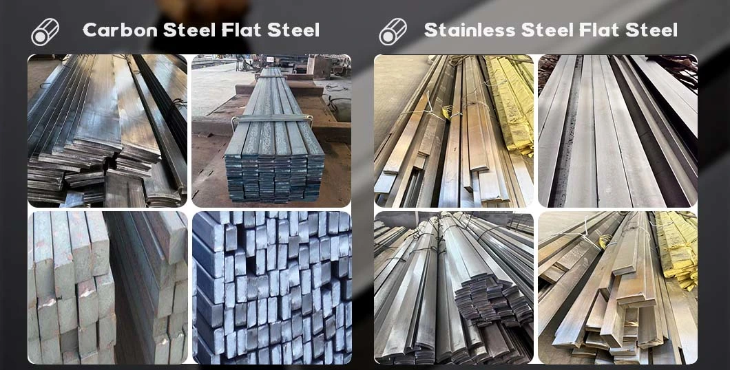 China Manufacture First Grade S45c Carbon Steel Flat Bar Q235 S235 S275 Iron Mild Steel Flat Bars with High Quality