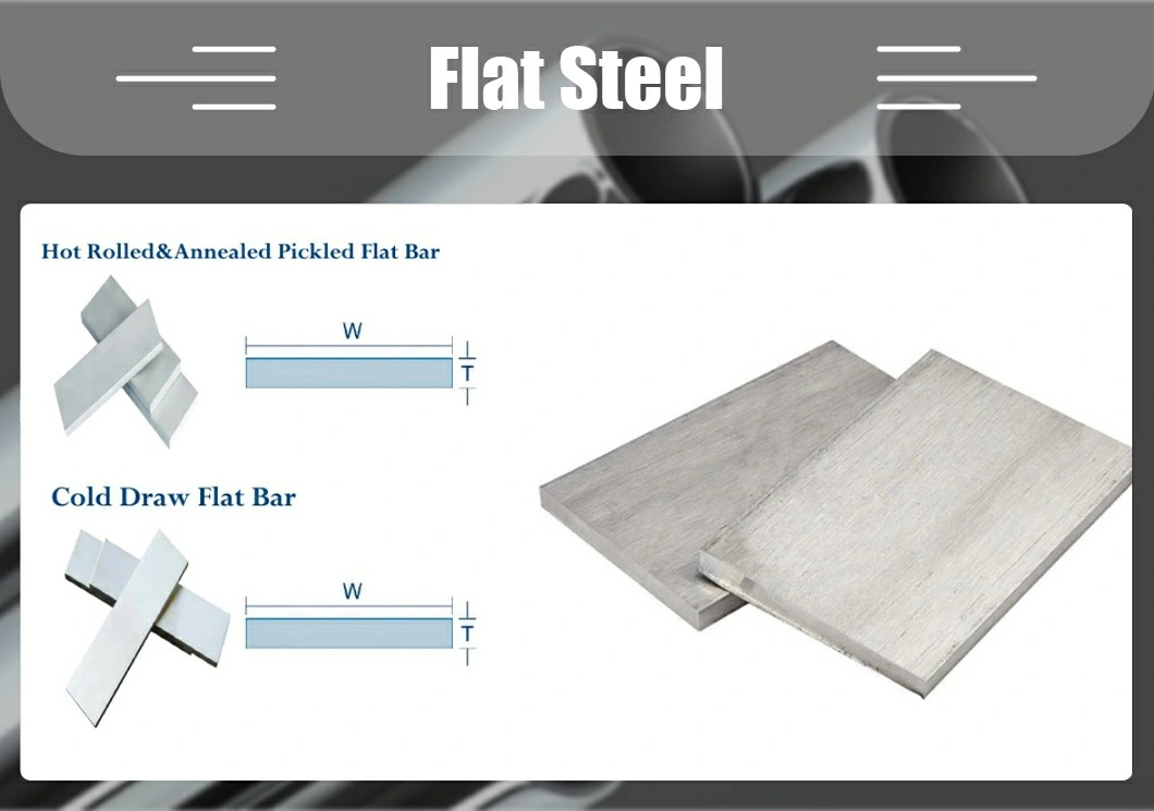 China Manufacture First Grade S45c Carbon Steel Flat Bar Q235 S235 S275 Iron Mild Steel Flat Bars with High Quality