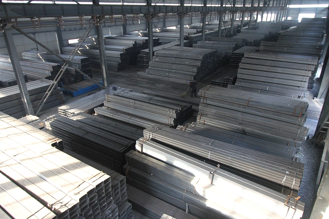 Mild Carbon Welded Metal Ms ERW Black Iron Hollow Section Rectangular Tube Steel Pipe 200X200 Galvanized Square