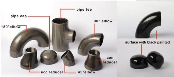 Sch40 Carbon Steel 90 Degree Elbow ASME B16.9 ASTM A234 Wpb