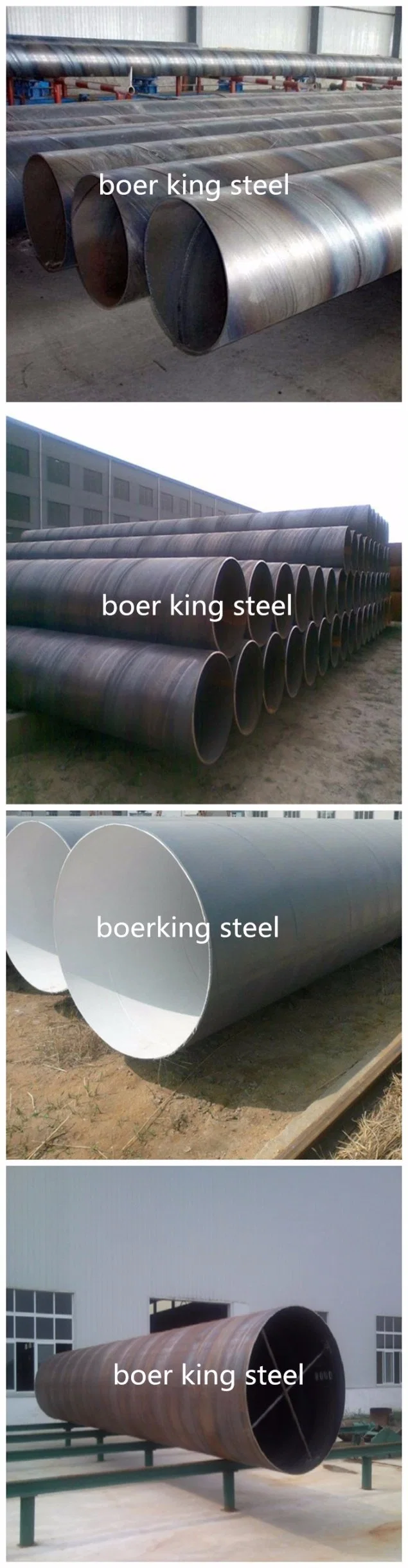 API 5L 3PE Spiral ERW Welded Carbon Steel Pipe for Fluid