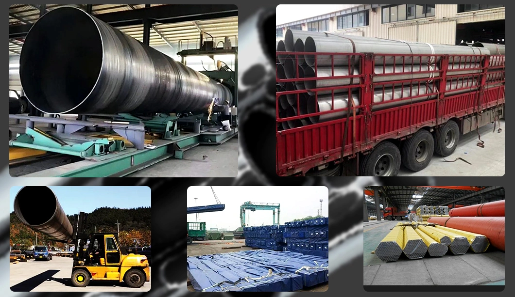 Seamless Steel Pipes ASTM A252 A500 DIN1626 API 5L ASTM A106 Sch Xs Sch40 Sch80 Sch 160 A192 1.0425 Seamless Low Carbon Steel Pipe Boiler Tube