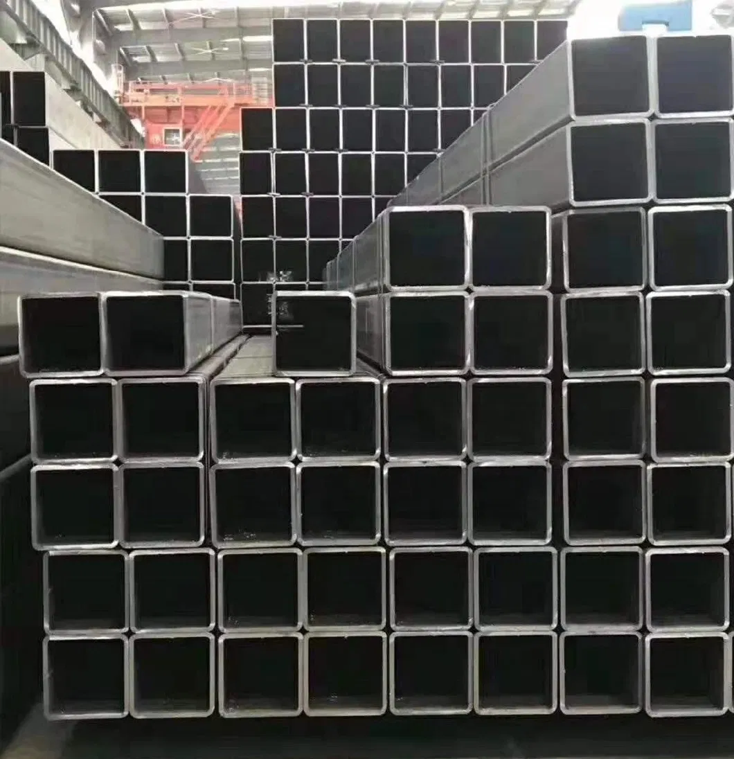 Factory Wholesale Construction Structure Use Rectangular Black Carbon Steel Ms Square Pipe