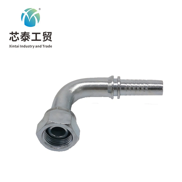 20191 Hydraulic Hose Fitting 90 Degree Right Angle Inner Wire Spherical Hose Joint Carbon Steel Pipe Elbow