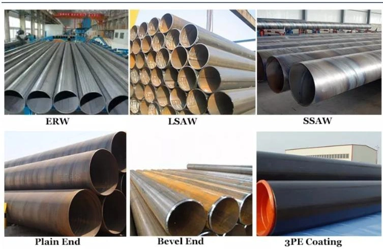 ASTM-A671/A672 Welded Screw Steel Pipe, LSAW Helical Steel Pipe