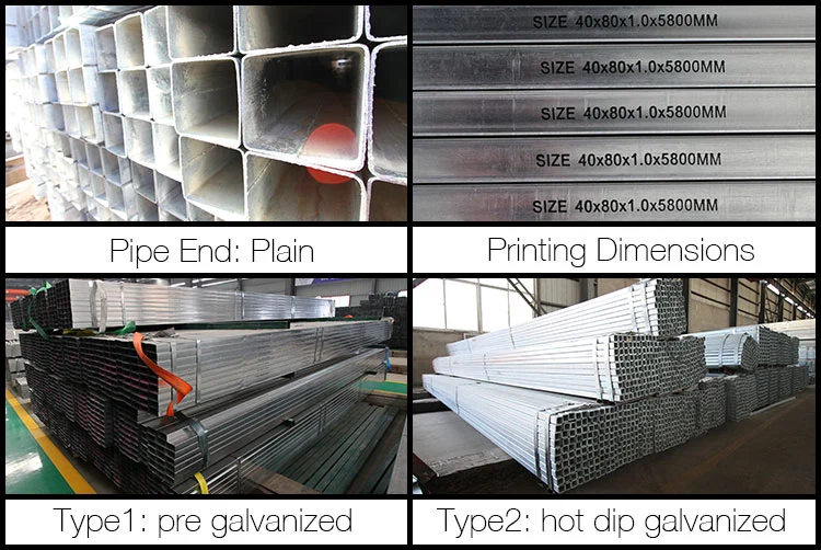 ERW Welding Black Steel Tube for Construction/ Structure / Building