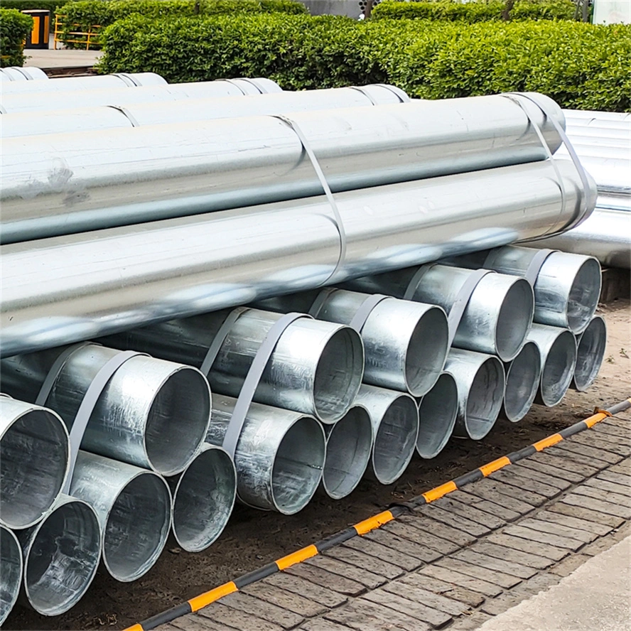 Zinc Layer Thickness 30-60um ASTM A252 Hot-DIP Galvanized Steel Round Pipe Gi Pipe Pre Galvanized Steel Tube