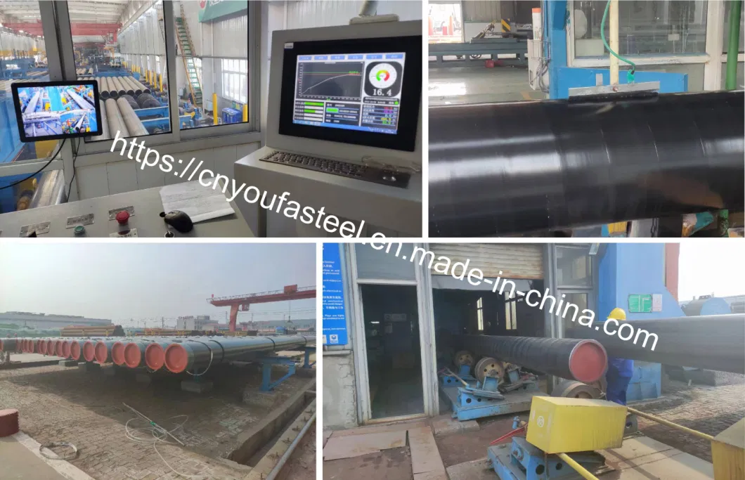 Round Square Rectangular Welded Carbon Steel Pipe Tube ERW SSAW LSAW Seamless ASTM A106/API 5L Gr. B Sch40 Sch80 Steel Pipe 3PE/3lpe 3PP and Fbe Coating