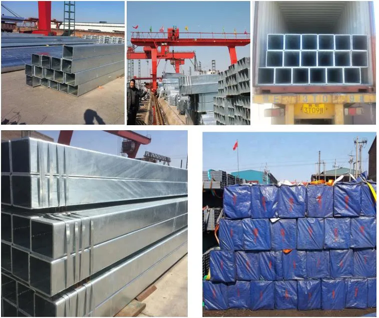 Manufacturer Price Galvanized Rectangular/Square Steel Pipe/Tube/Hollow Section