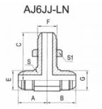 Hydraulic Hose Adaptors Hydraulic Hose Fittings Jic Male 74&deg; Cone Bulkhead Branch Tee Made in China