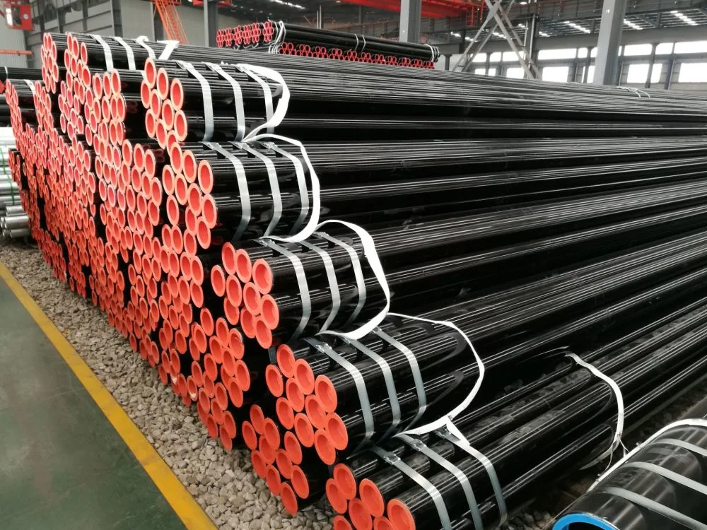 Black Annealed Welded Steel Pipe, Straight Seam ERW Painting Welded Carbon Steel Pipe