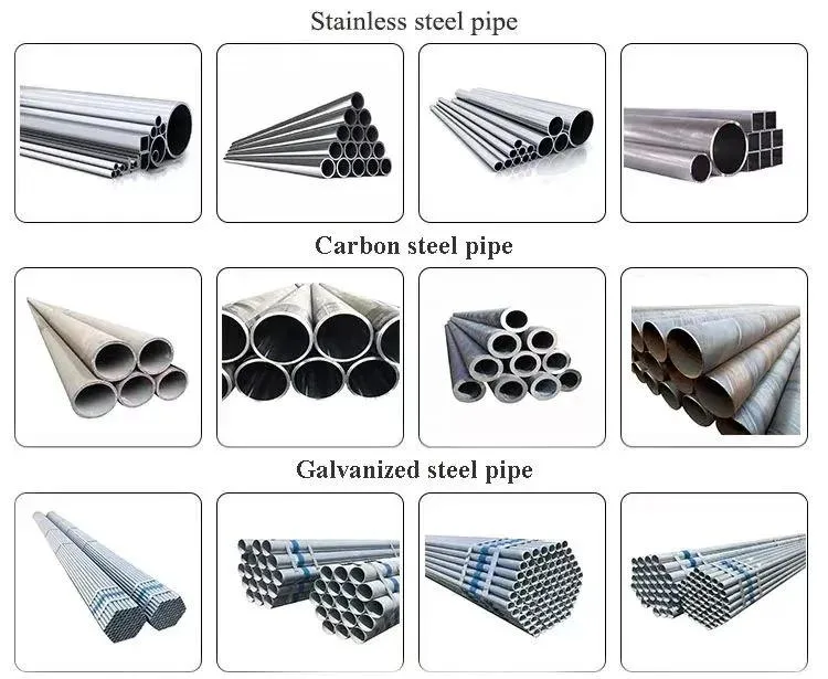 A179 A192 1000mm LSAW SSAW Large Diameter Spiral Welded Hot Cold Round Square Rectangular Metal Seamless Tube Galvanized Carbon Stainless Steel Pipe