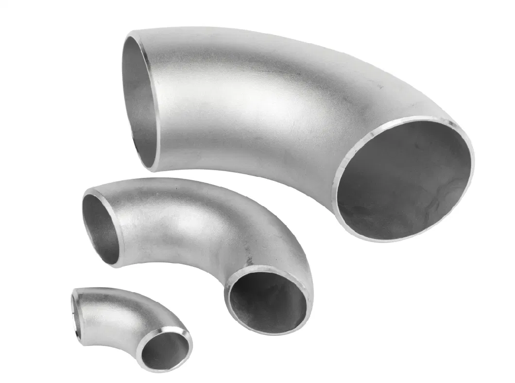 Seamless Ss Elbow Stainless Steel Pipe Fittings 45 Degree 90 Degree Big Size Elbow