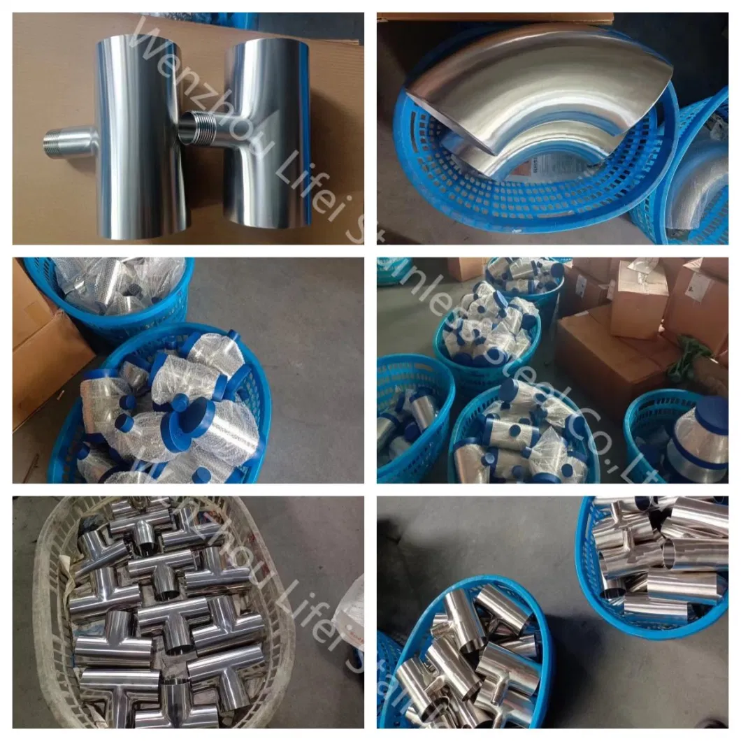 Stainless Steel Sanitary Pipe Fitting Elbow Tee Cross Concentric Eccentric Reducer