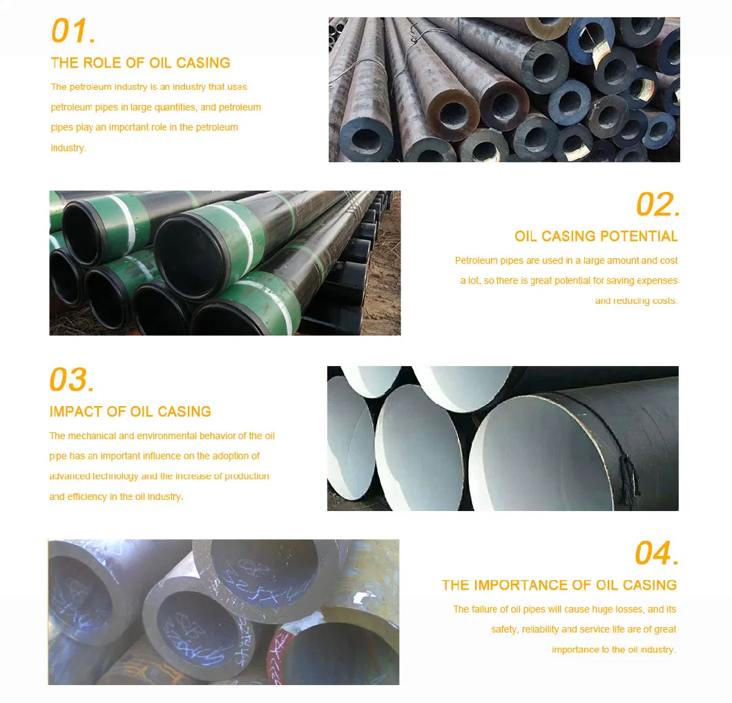 API 5CT N80 Casing and Tubing Oil Well Casing Pipe 3PE Welded Pipe Seamless Pipes